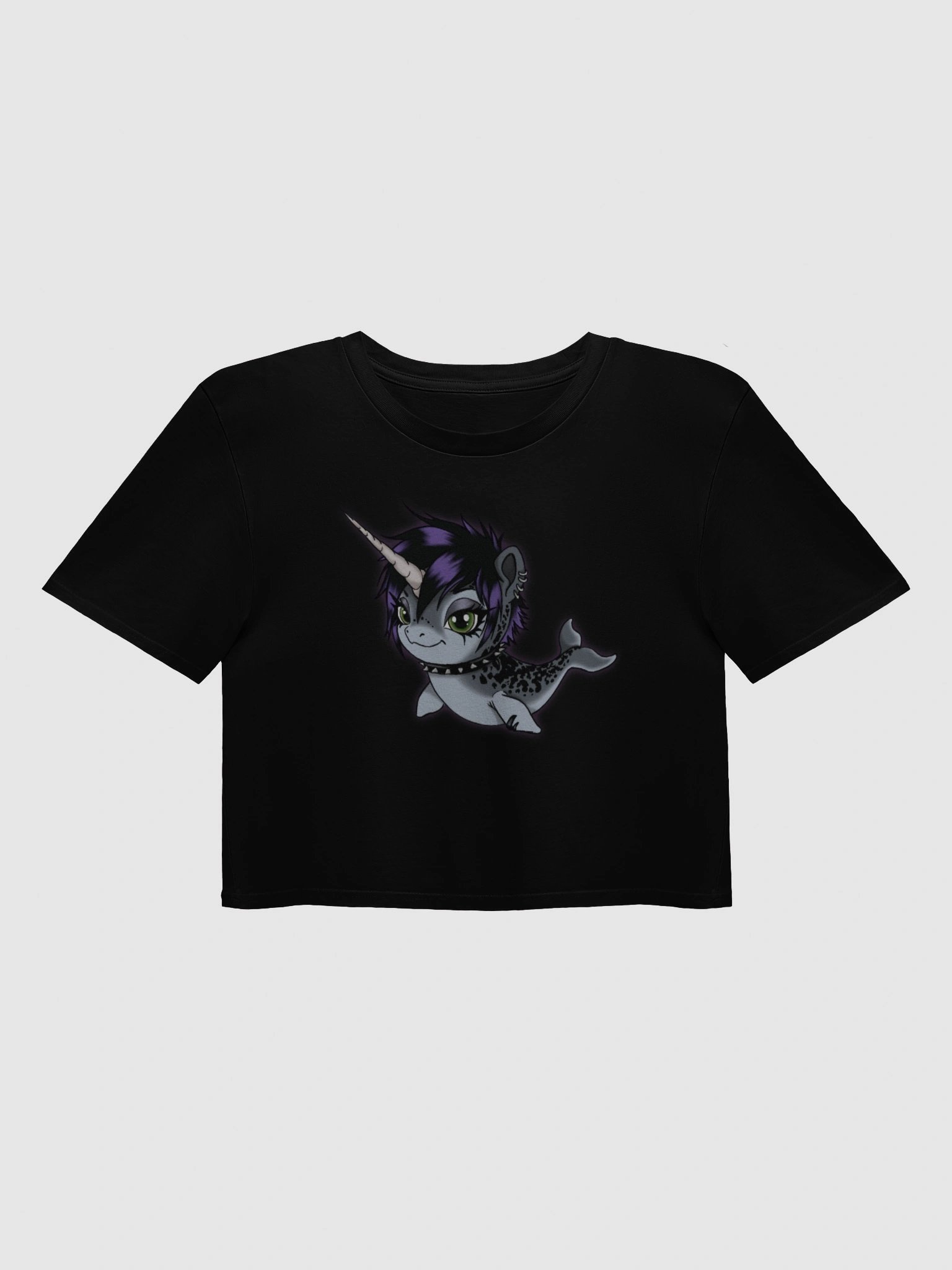 Emo Narwhal Crop Top product image (1)