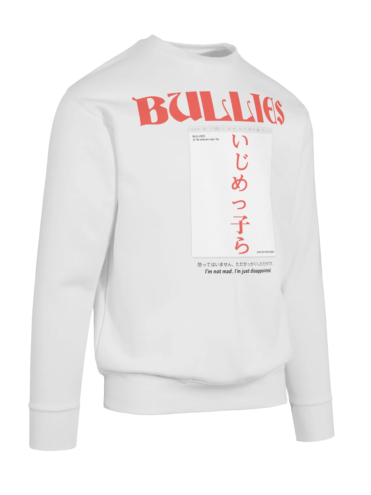 BULLIES WHITE CREWNECK product image (10)