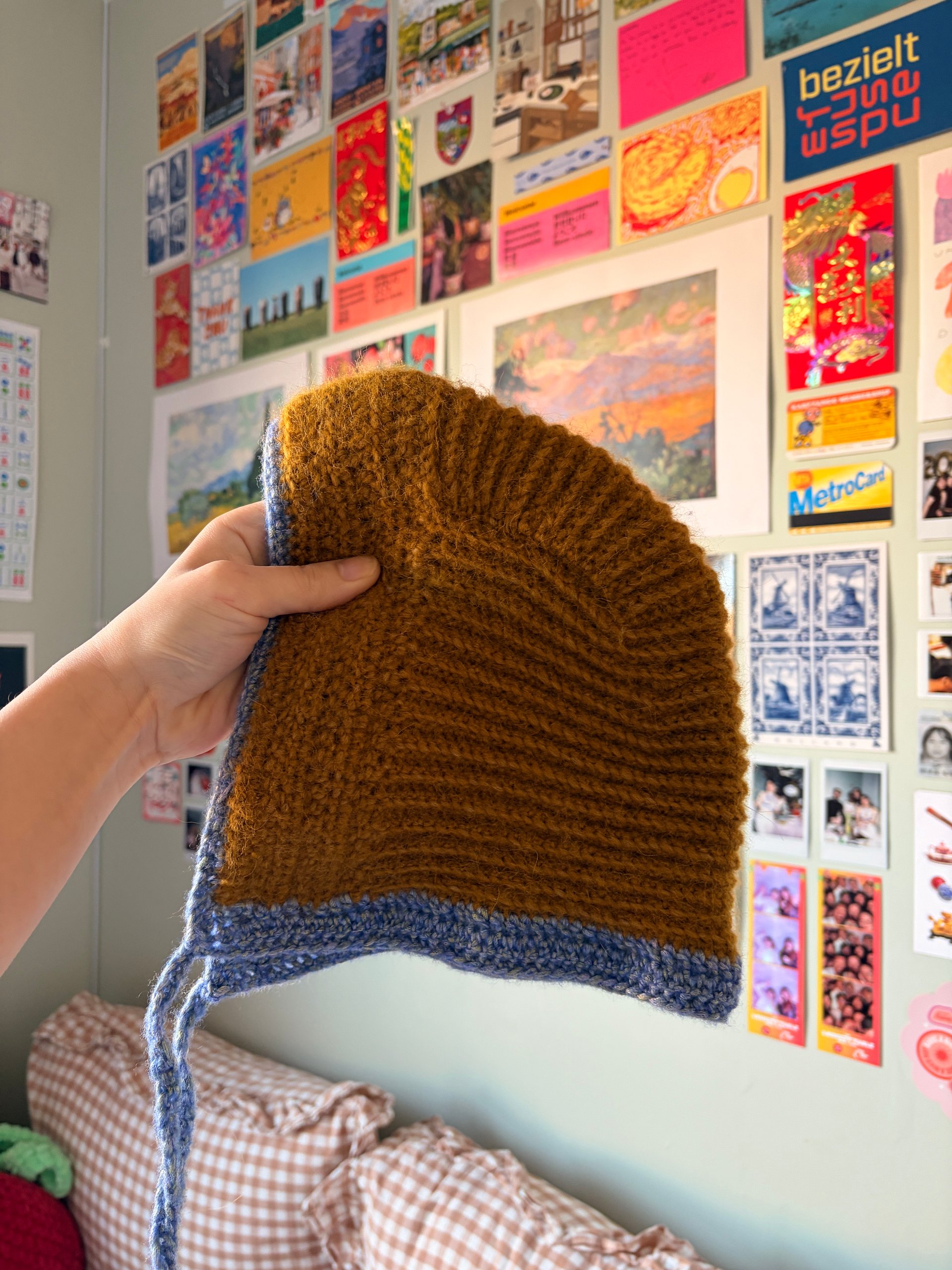 Mustard Crochet Bonnet product image (1)