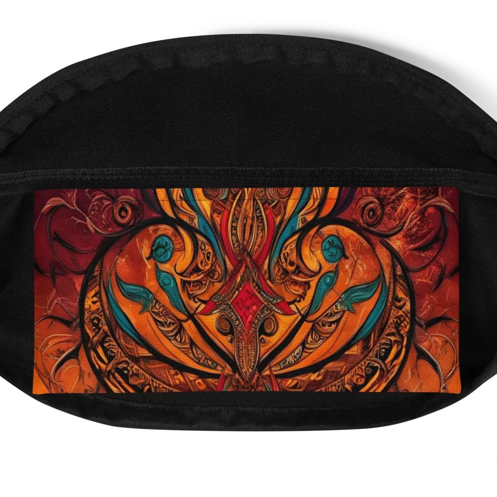 Burnt Orange & Teal Mandala Inspired Painted Small Crossbody bag product image (4)
