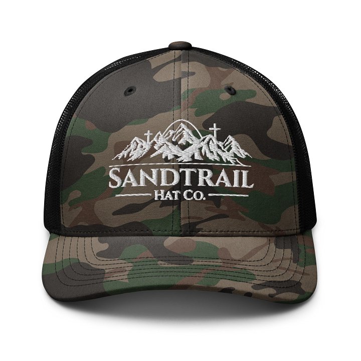 SandTrail Hat Co. 3D Puff Camo Trucker Hat product image (1)