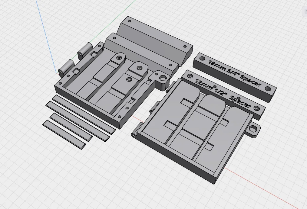 Chisel Holders, Hinged and Flat, Complete 3D Print File Bundle product image (9)