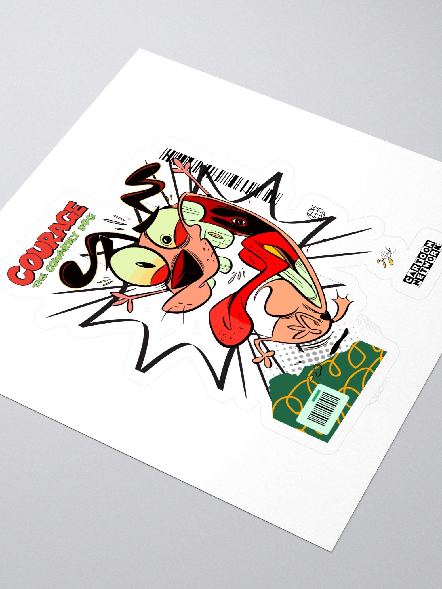 Courage the Cowardly Dog Cartoon Sticker Set product image (3)
