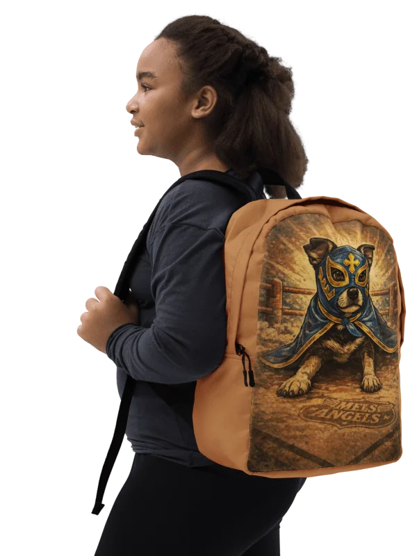 Los Guardianes Luchadores All-Over Print Backpack – Vintage Lucha Libre Dog Travel & School Bag product image (2)