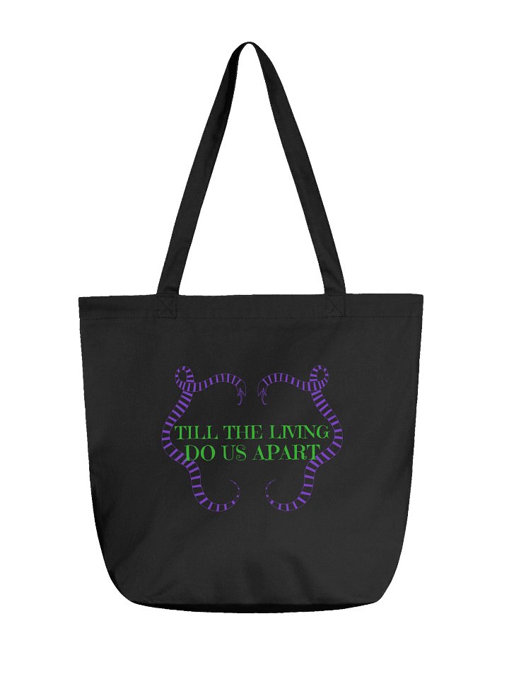 [UM Designs] Til the Living Do We Part - Black Tote Bag product image (1)