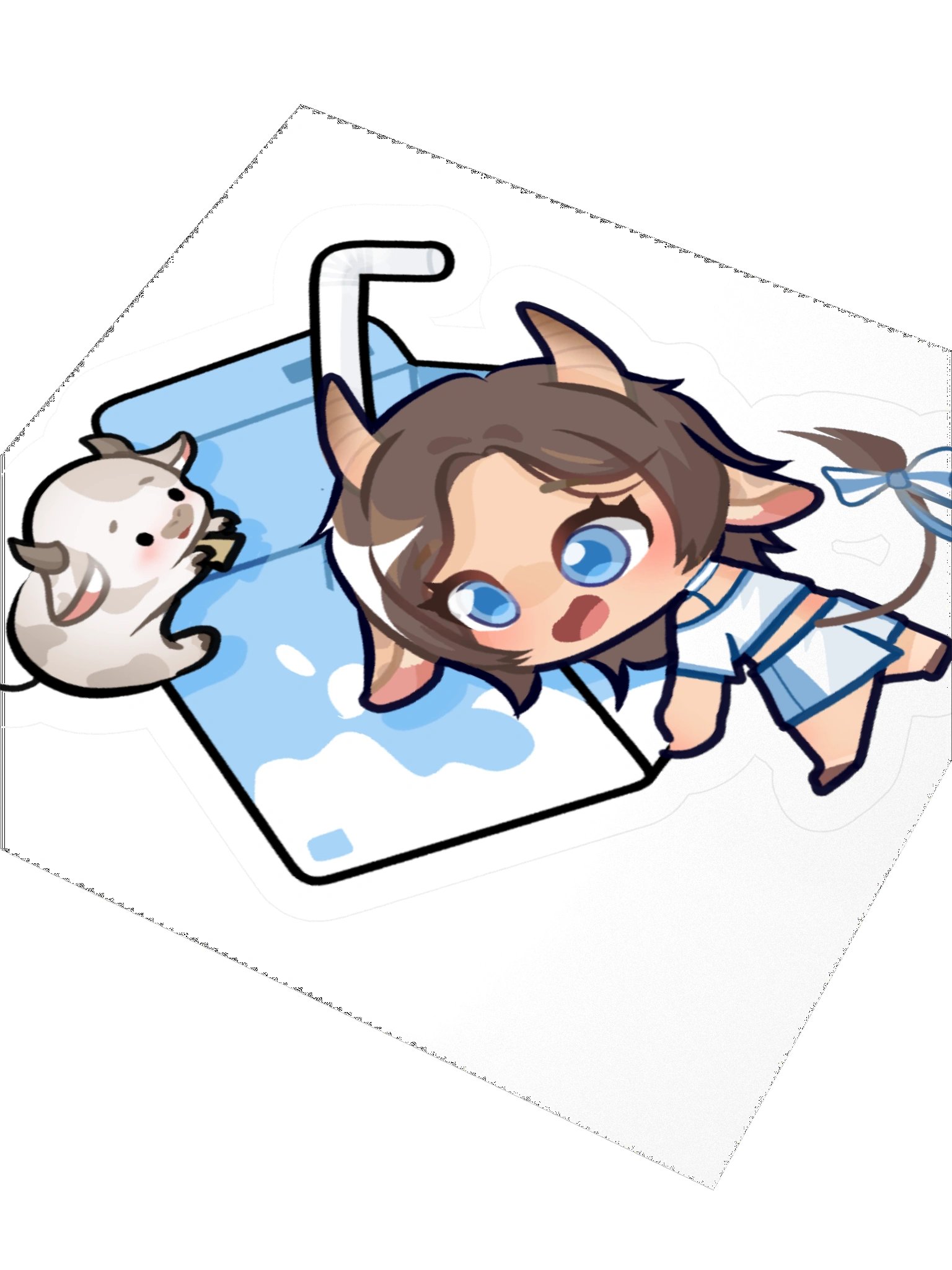 Moomy & Mocha Milk Carton Sticker product image (3)
