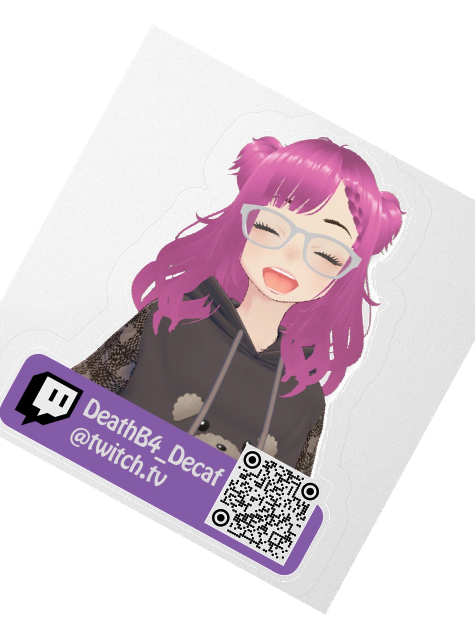 Decaf QR code Sticker product image (4)