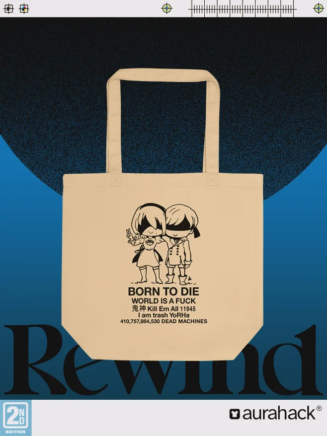 BORN TO DIE - TOTE BAG - TAN product image (1)