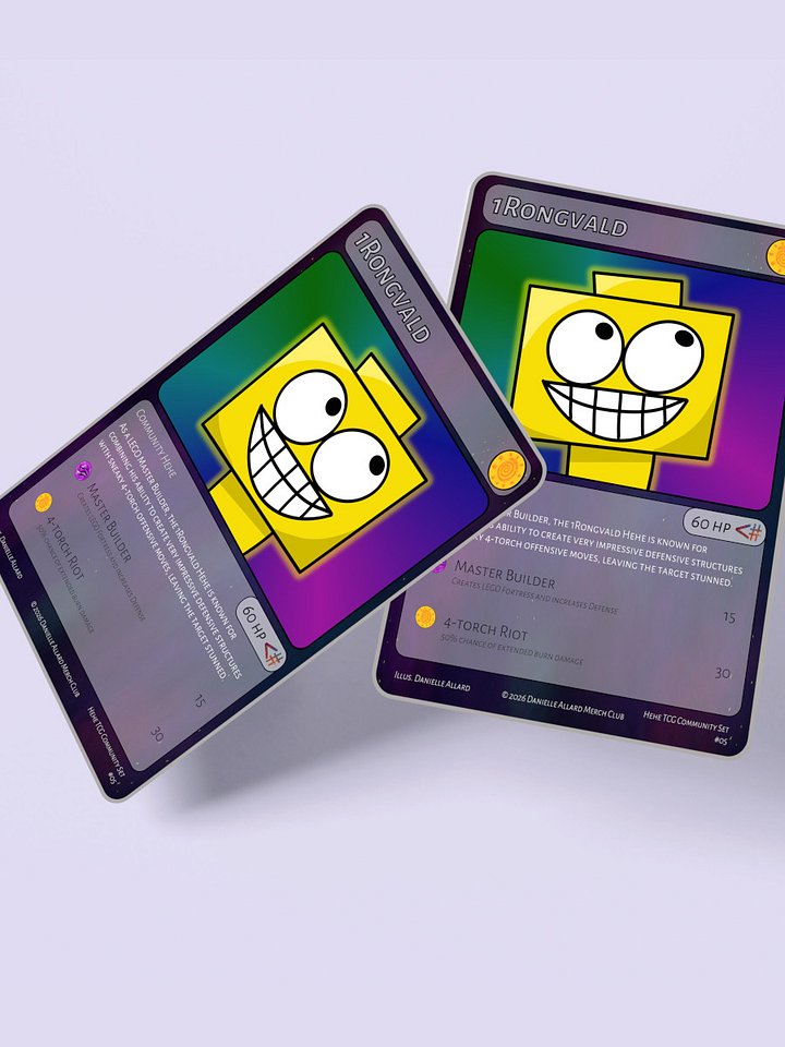1Rongvald Hehe Digital Card [Hehe TCG Community Set - Card #05] product image (1)