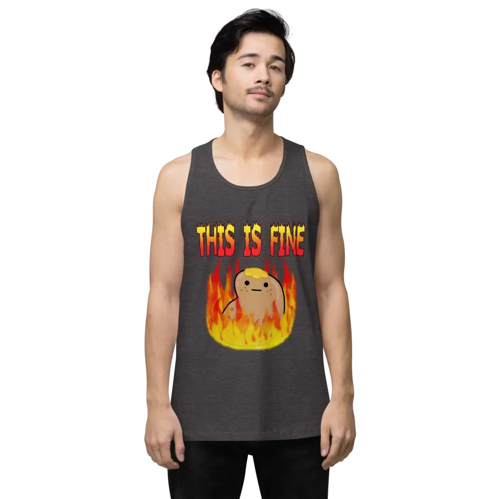 This Is Fine Tank Top product image (1)