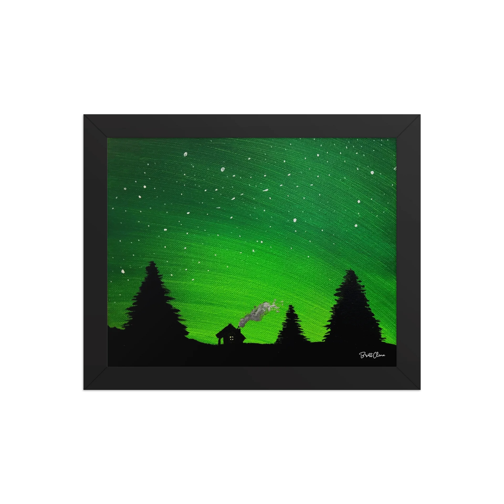 "Hearthlight" Night Scene Framed Poster product image (1)