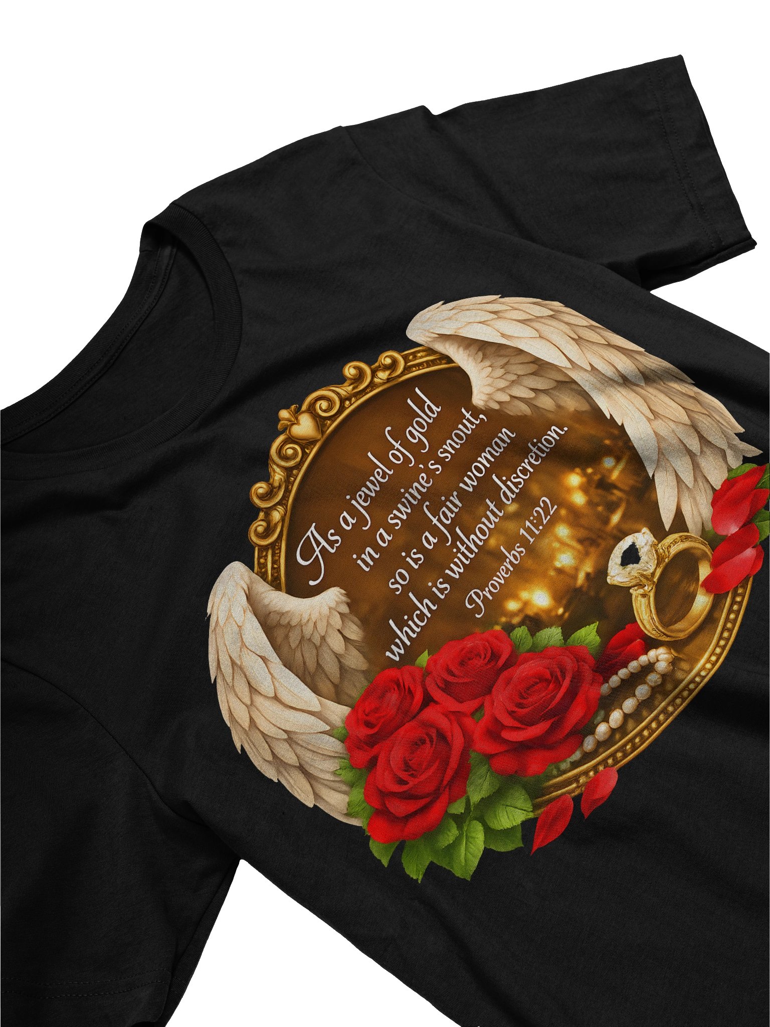 Proverbs 11:22 Angel Wings Tee product image (9)