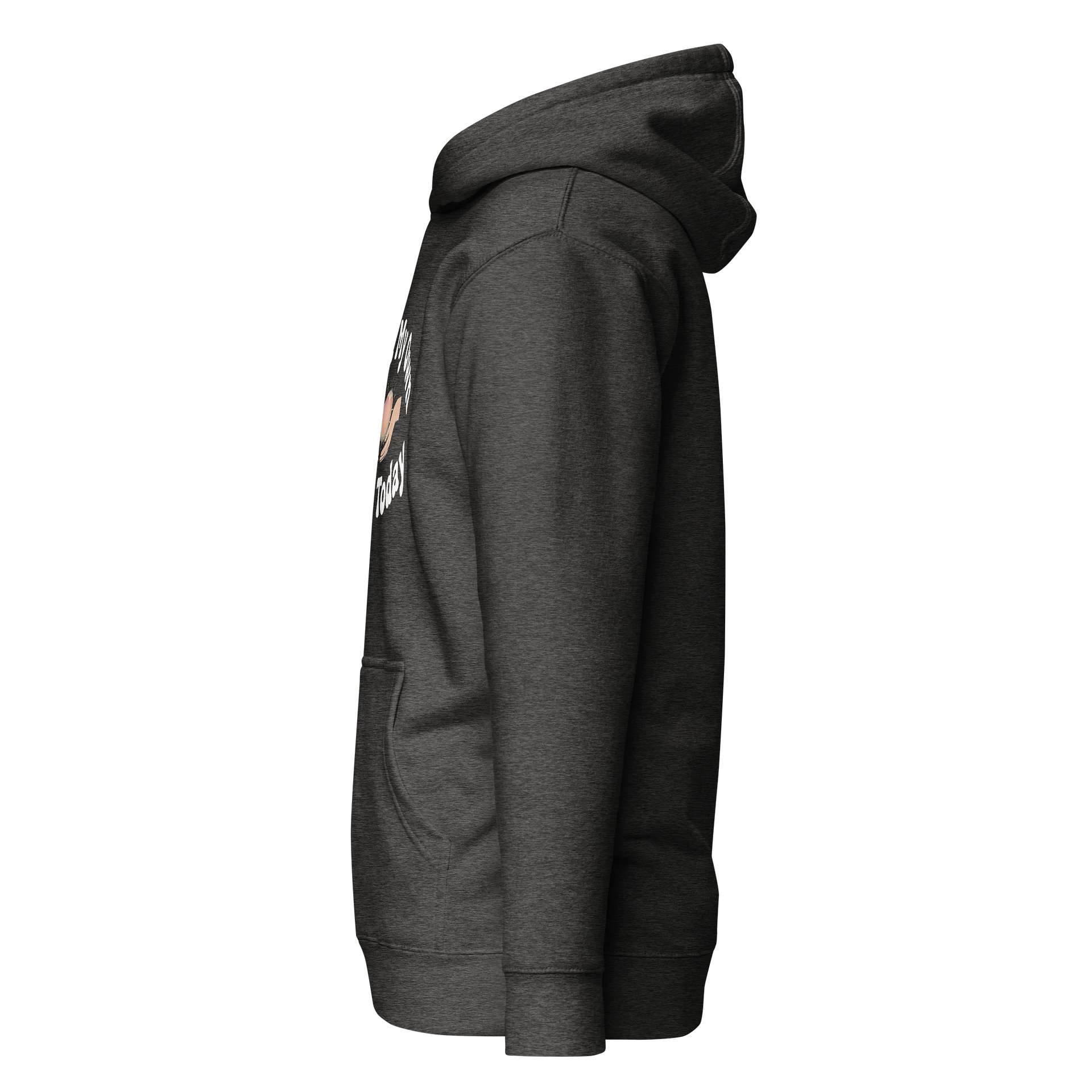 “I Met My Own Needs Today” Charcoal Heather Hoodie product image (4)