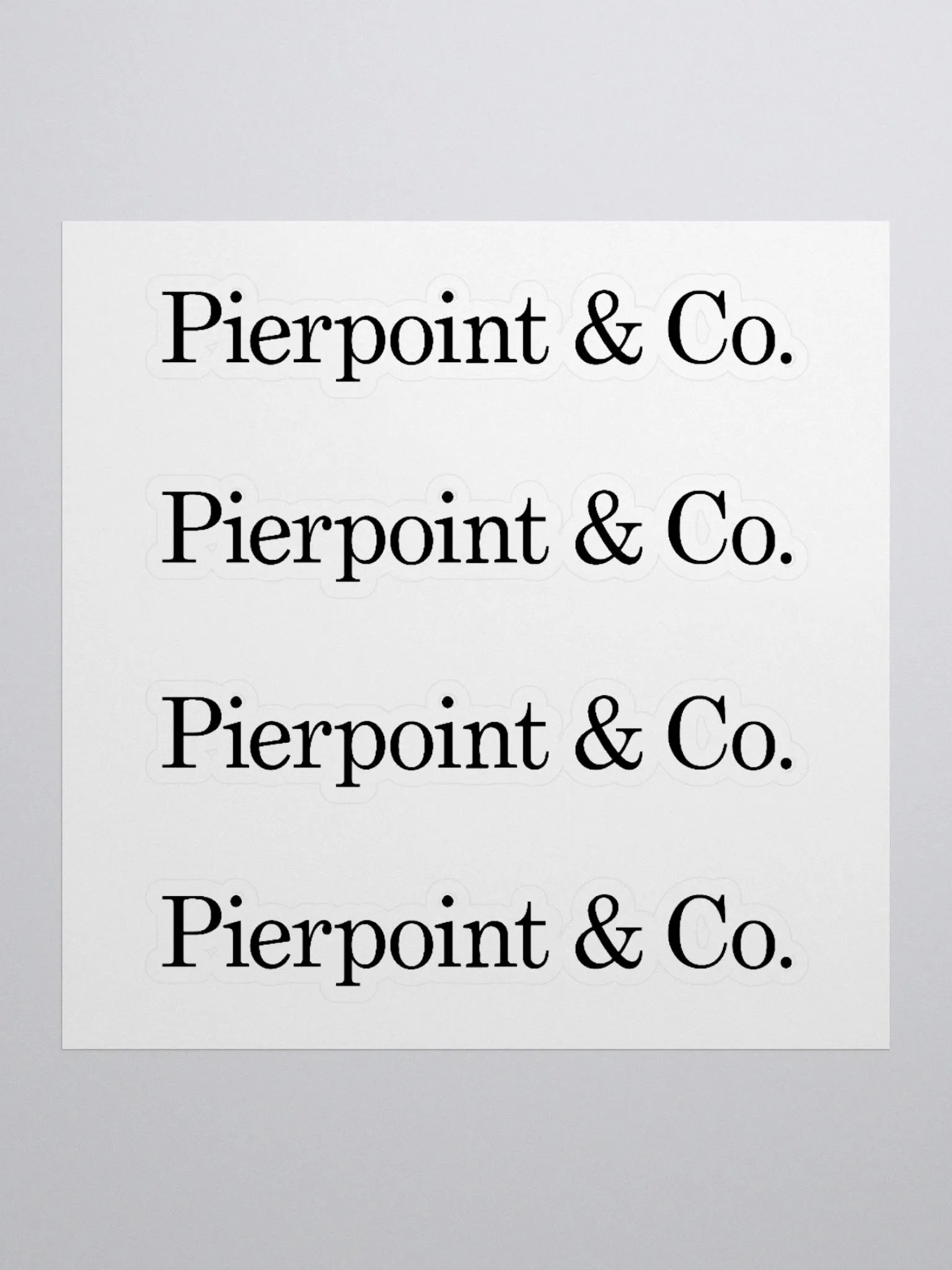 Pierpoint & Co. Stickers product image (1)