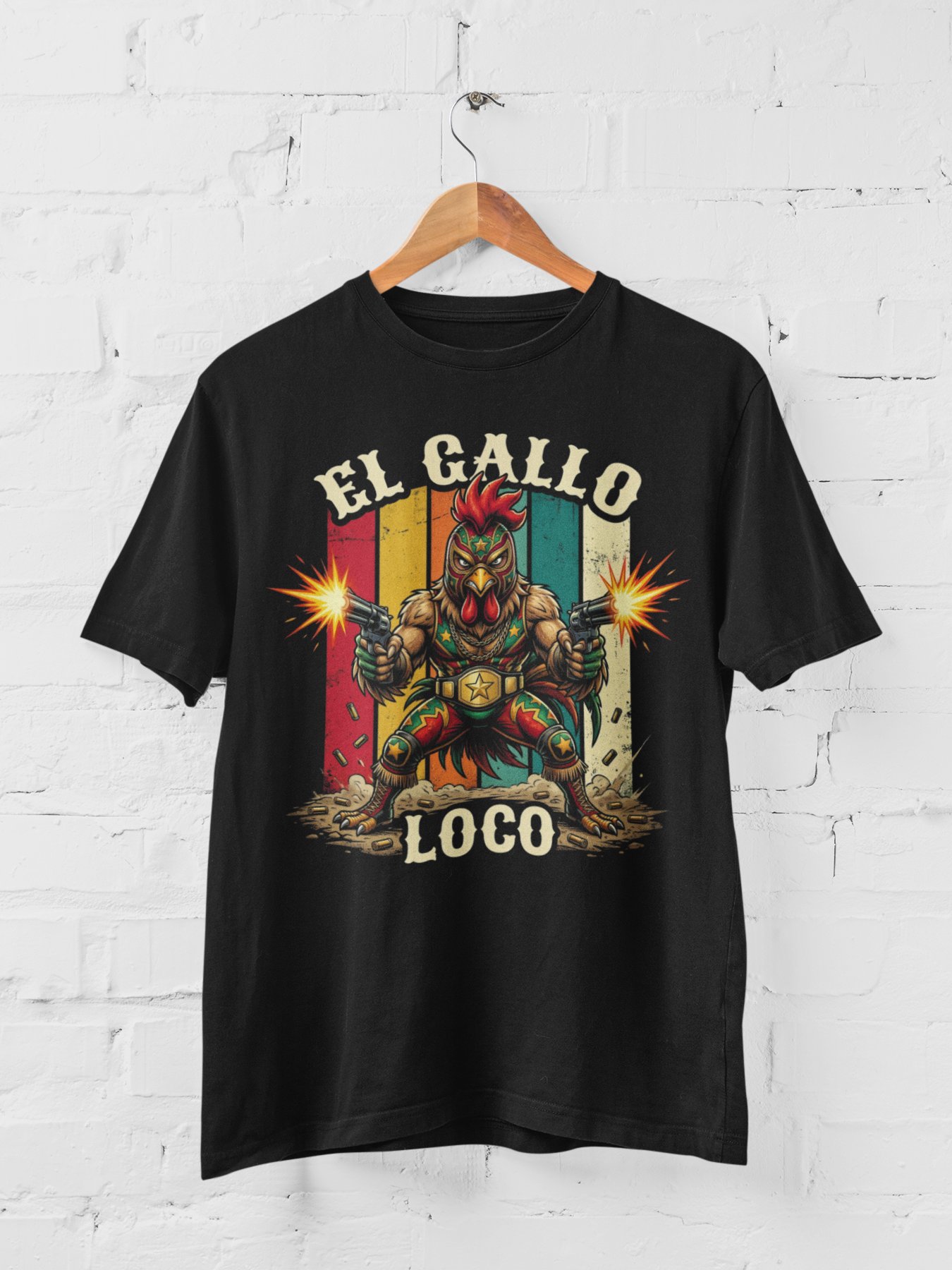 Crazy Mexican Rooster Funny T-Shirt product image (1)