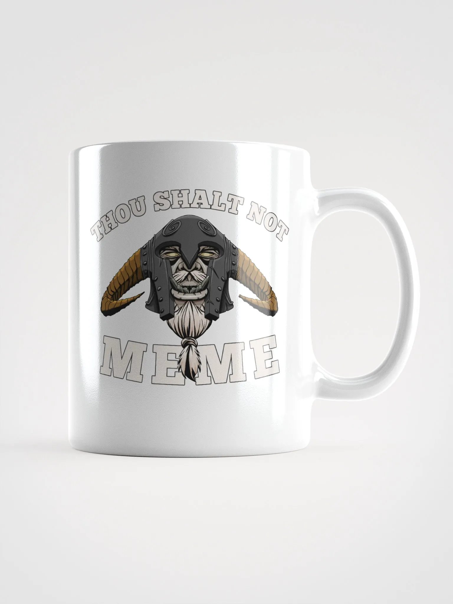 Thou Shalt Not Meme White Mug product image (1)