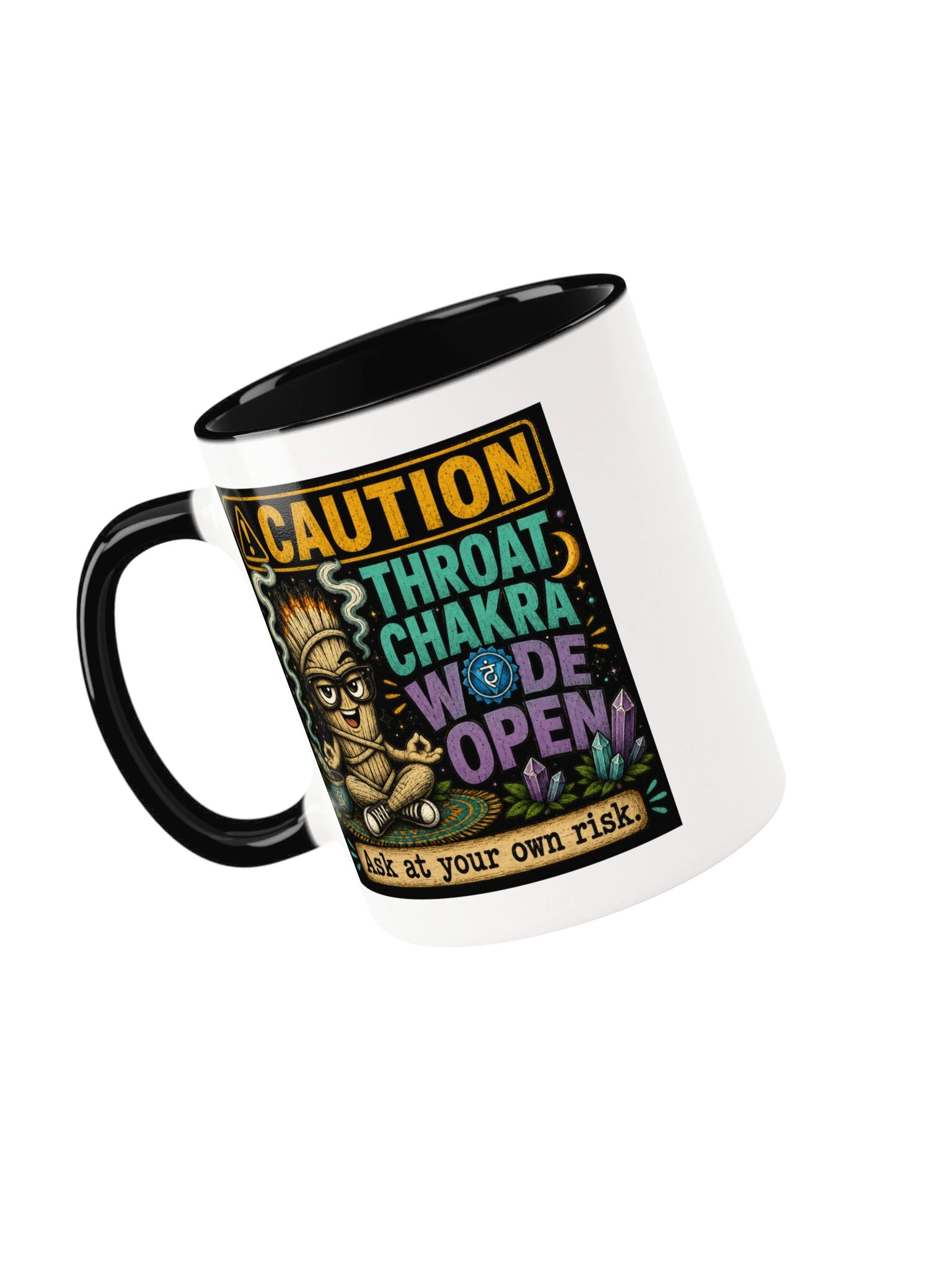 Smudgy the Sage - Throat Chakra Wide Open Coffee Mug product image (45)