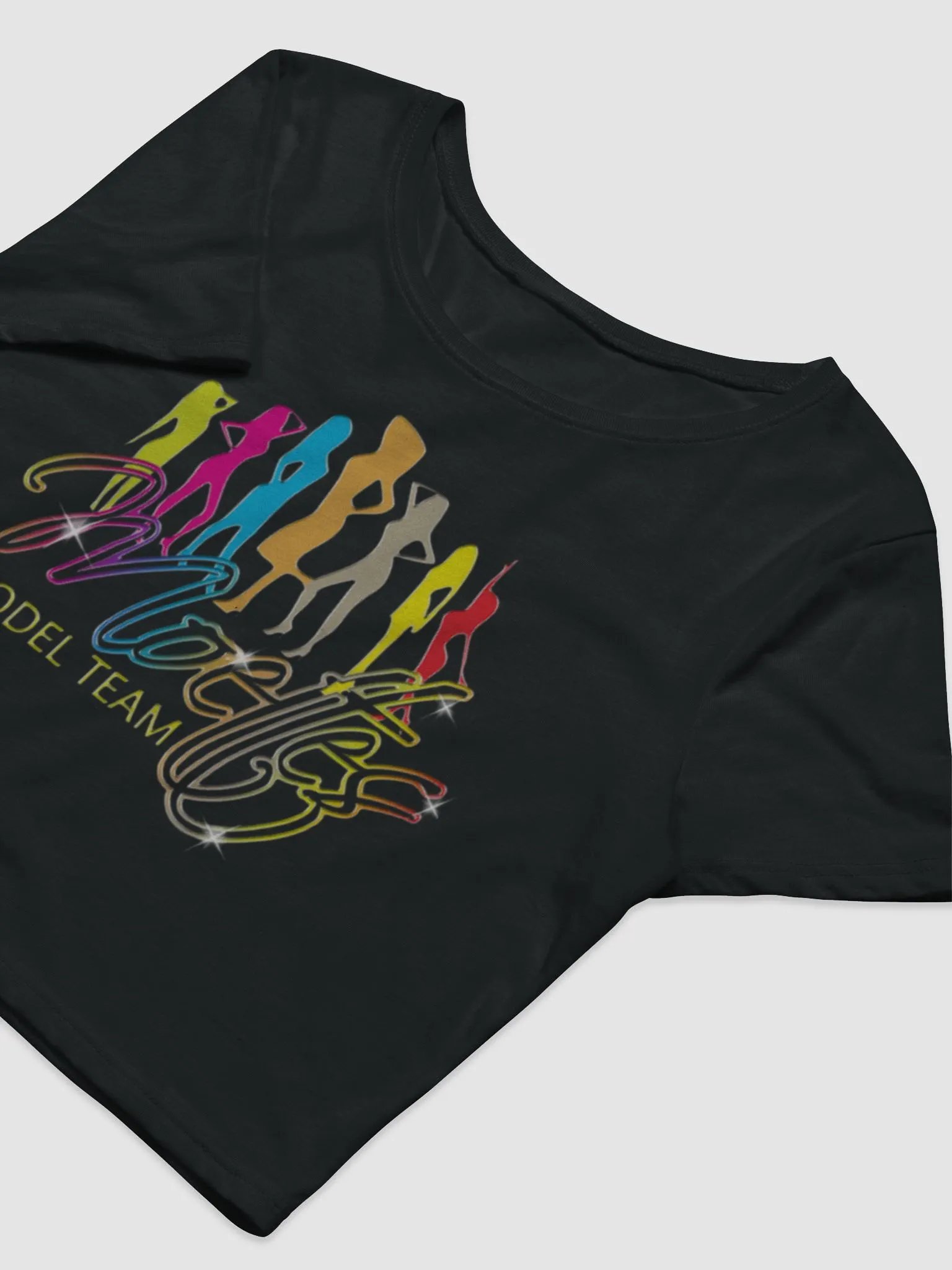 MOETTES PASSION CROP TEE BLK (MODEL TEAM EDITION) product image (13)