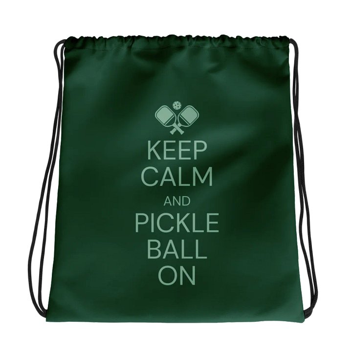 Pickleball On-The-Go Drawstring Bag product image (1)