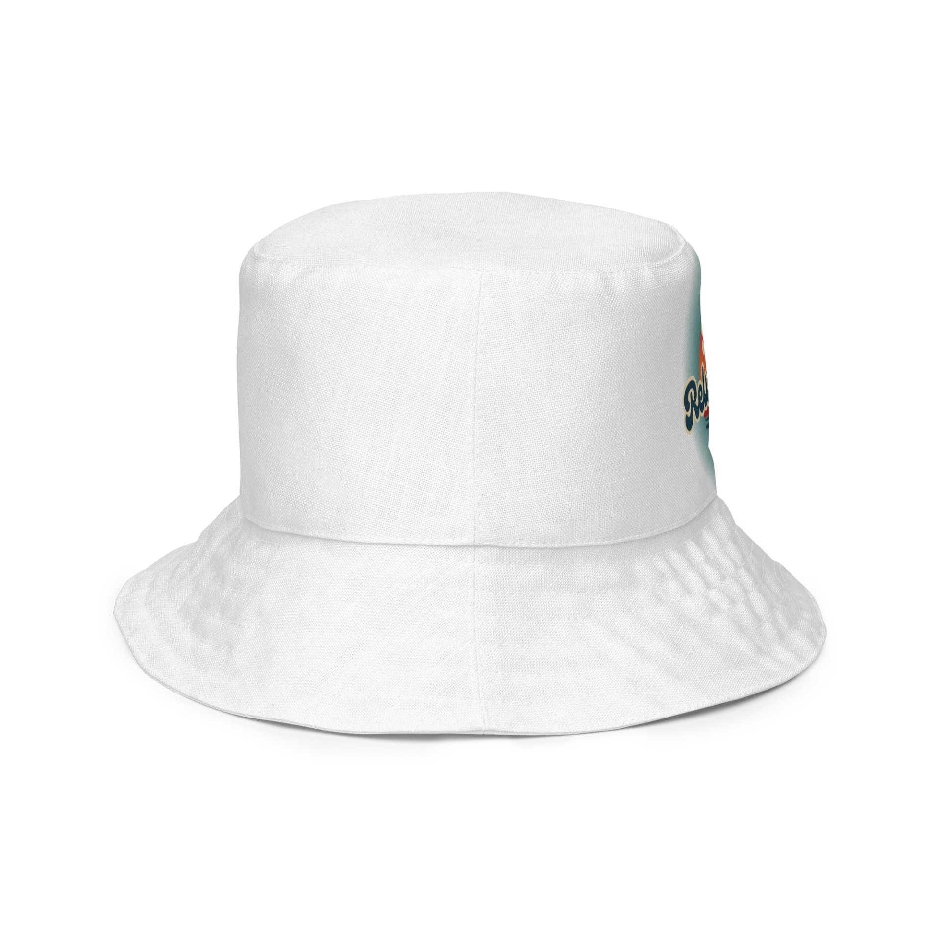 Reversible Screw U Bucket Hat by The ReluctAntz - White product image (4)