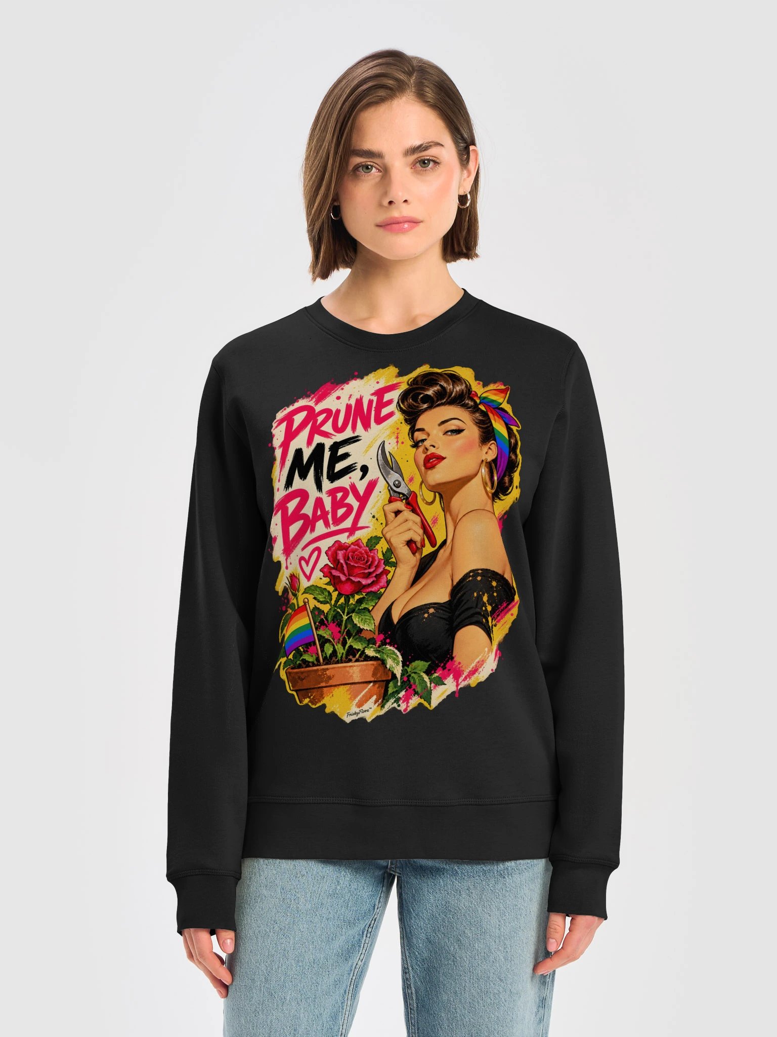 Prune Me, Baby Pin-Up Pride Sweatshirt product image (1)
