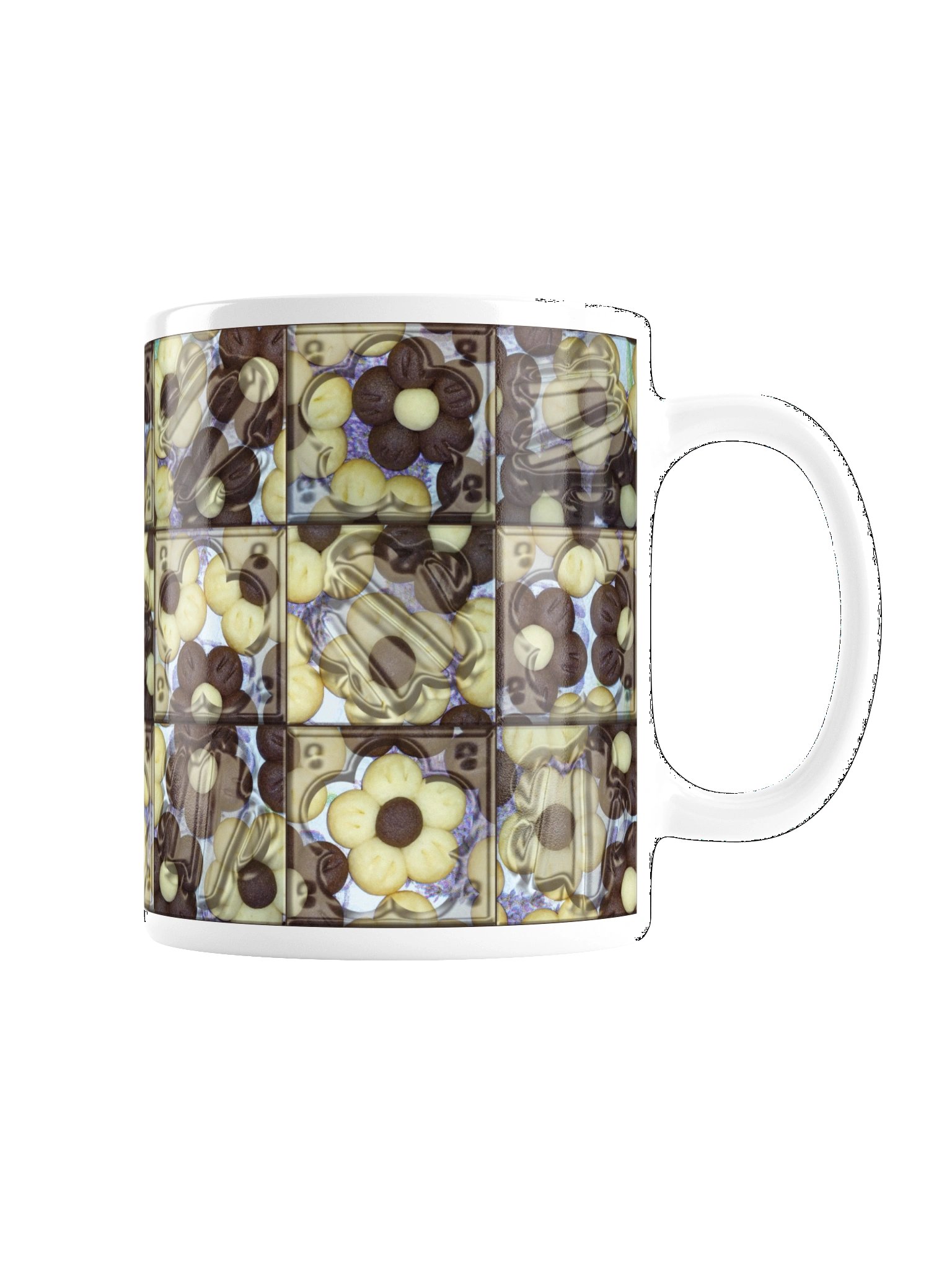 Mug Covered in Real Flower-Shaped Cookies product image (3)