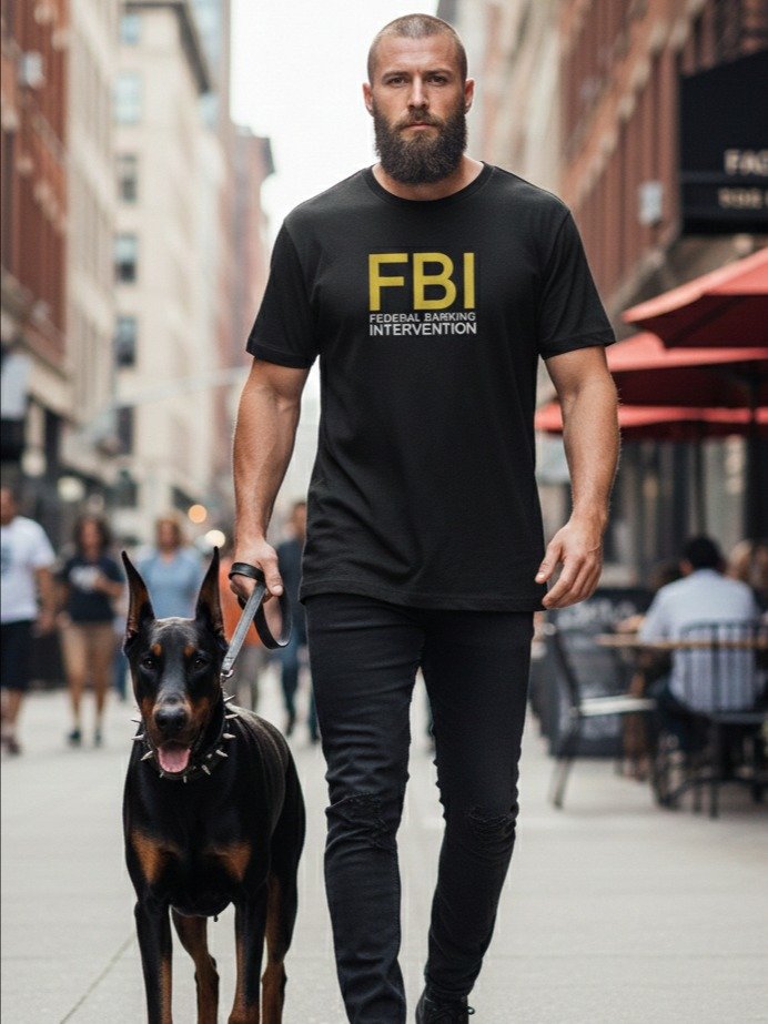 OFFICIAL "Federal Barking Intervention" F.B.I. Tee 🐾🚔 product image (2)