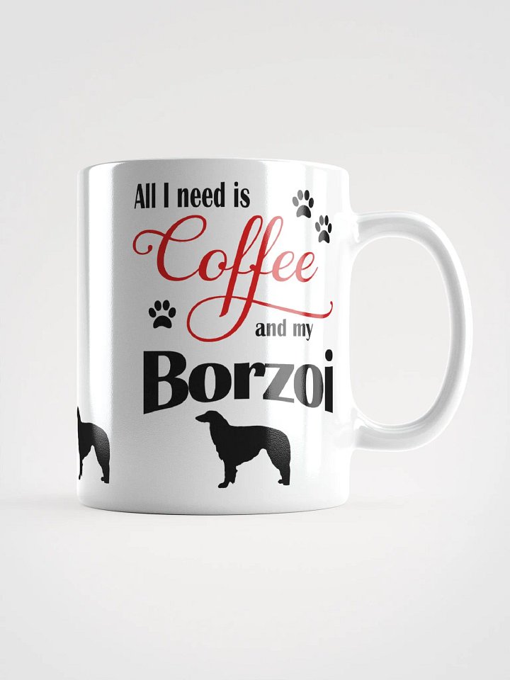 Coffee and my Borzoi Mug product image (1)