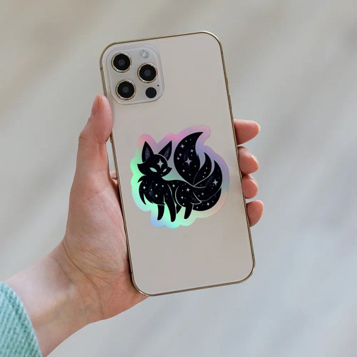 Cosmic Kitsune Sticker product image (1)