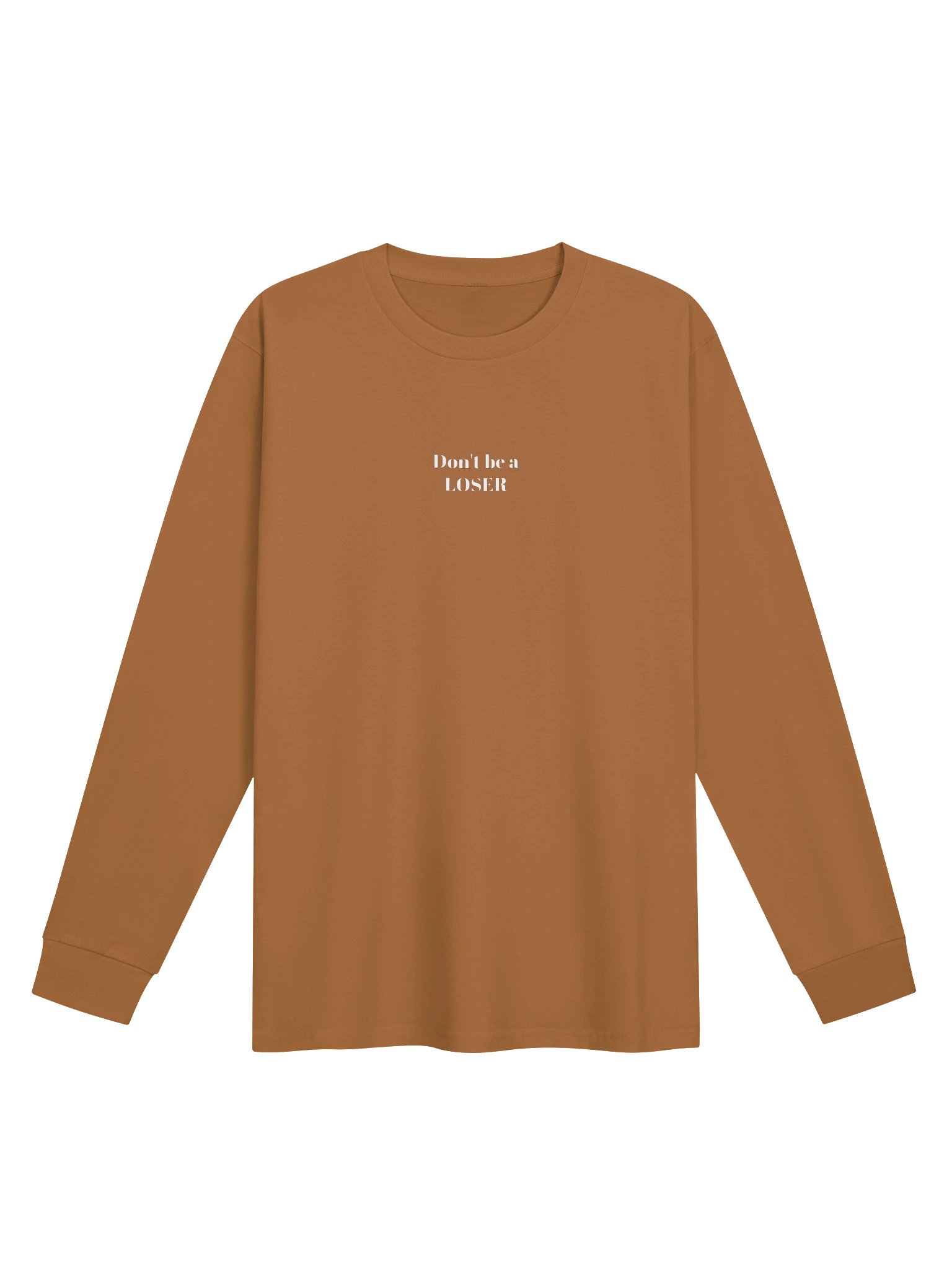 unisex cotton long seeve (camel) product image (1)