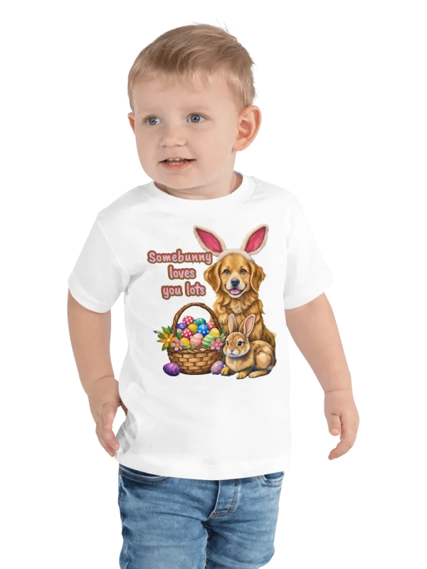 Somebunny Loves You Lots Toddler Easter Shirt product image (3)