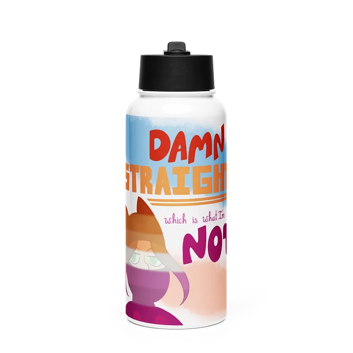 JUST TAE: Damn Straight SIKE Pride Waterbottle 2026 *LIMITED* product image (1)