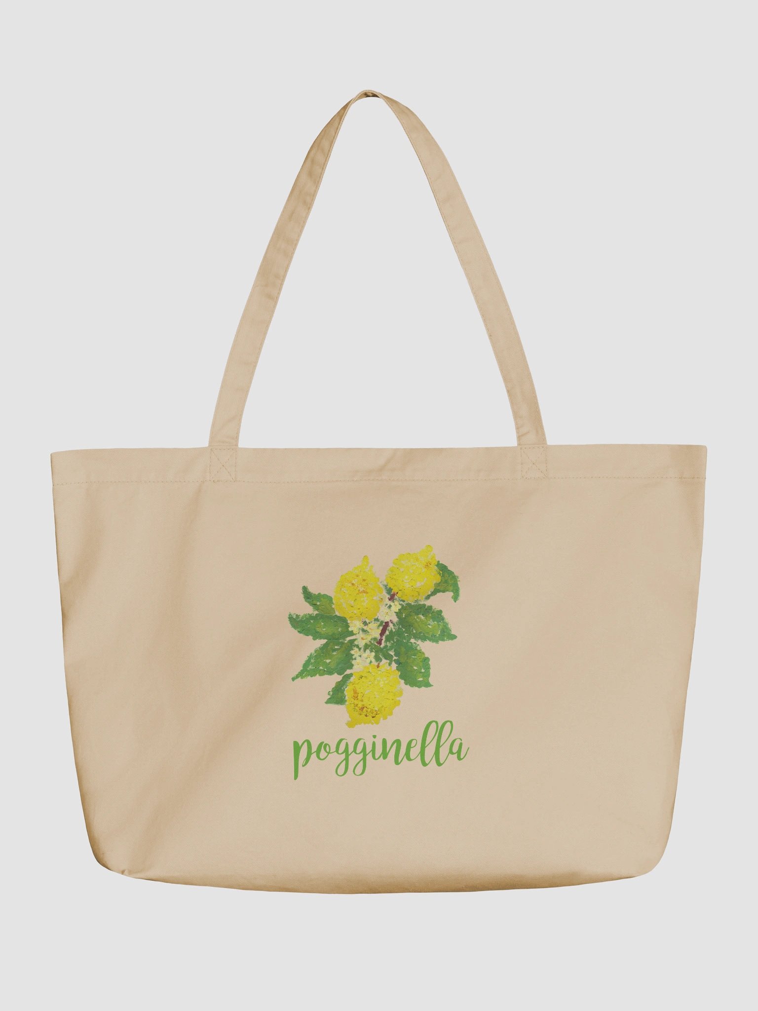 Lemon Pogginella Green Organic Tote Bag product image (5)