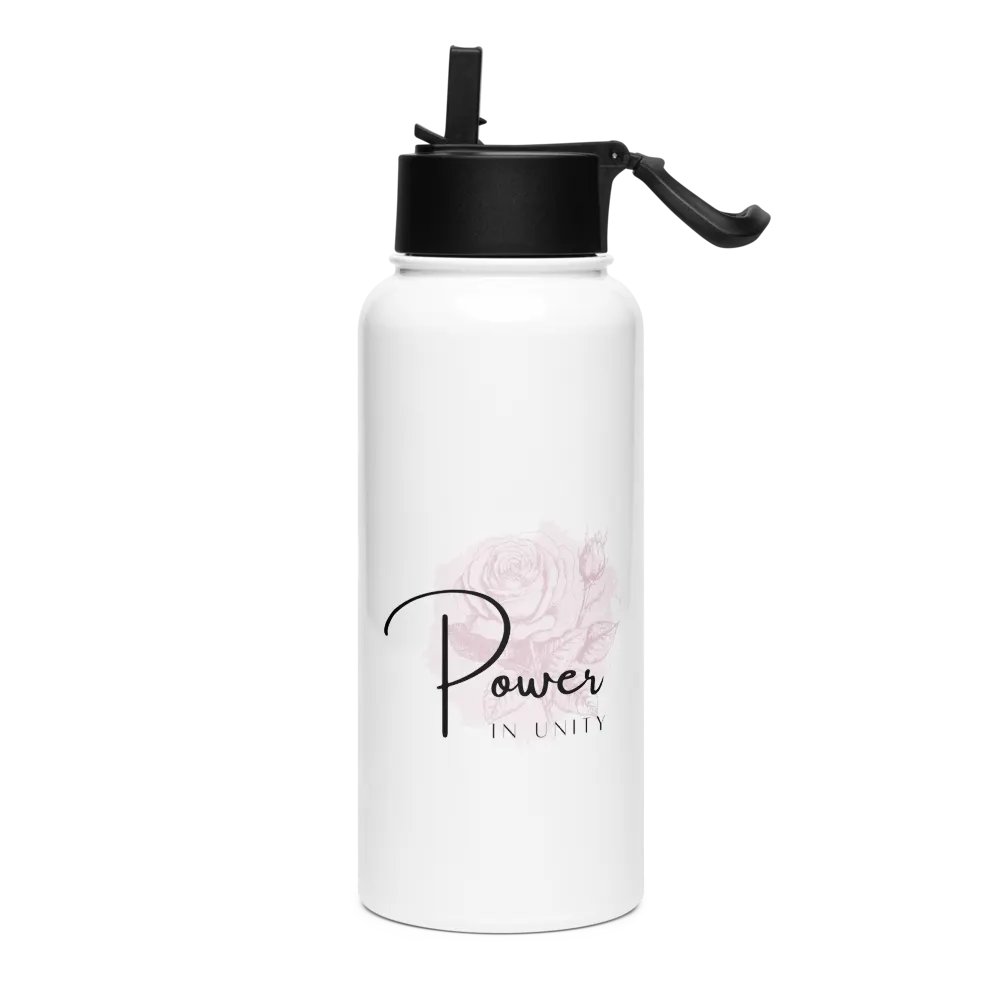 Stainless Steel Water Bottle with a Straw Lid SWFB0130 product image (1)