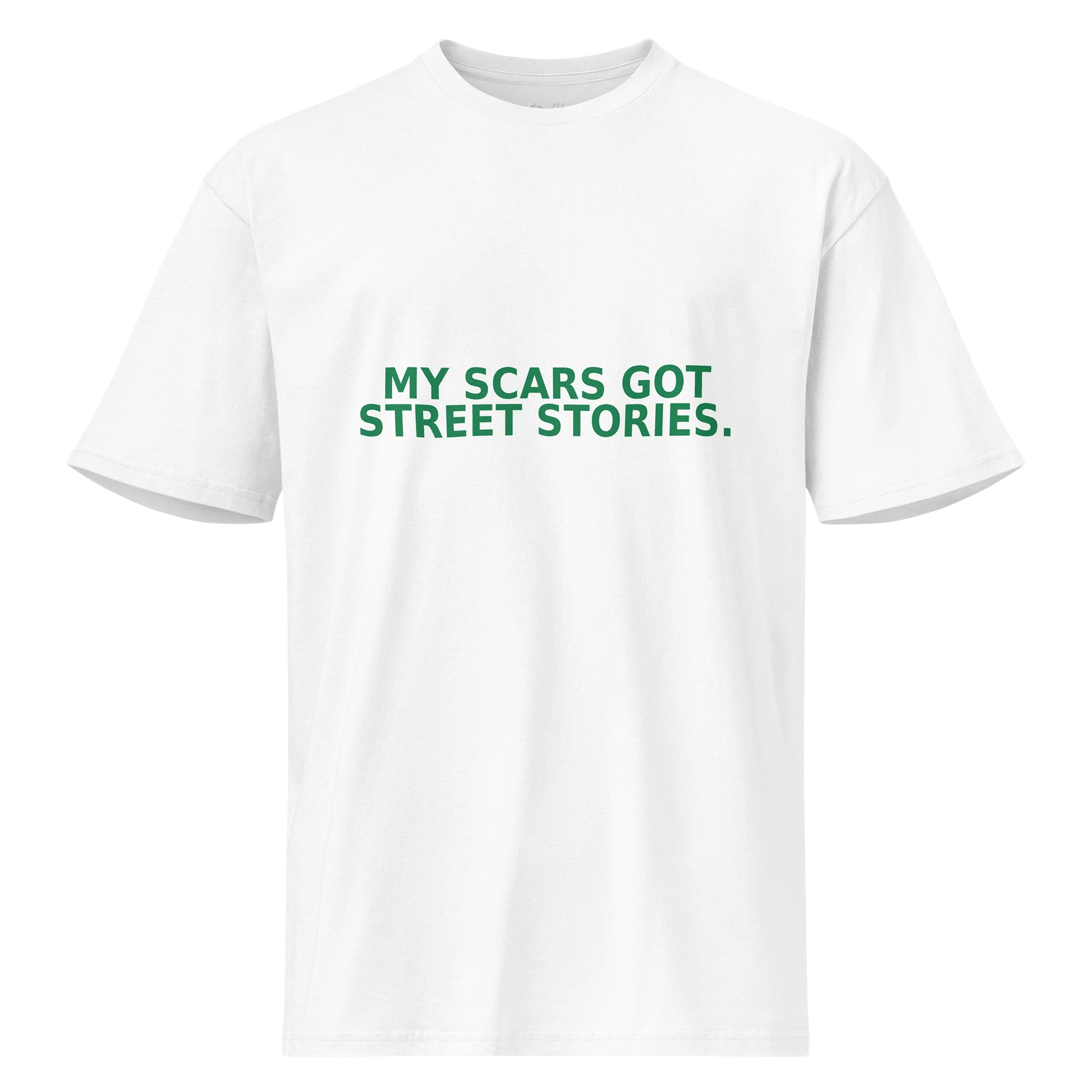 My Scars Got Street Stories White Tee product image (1)