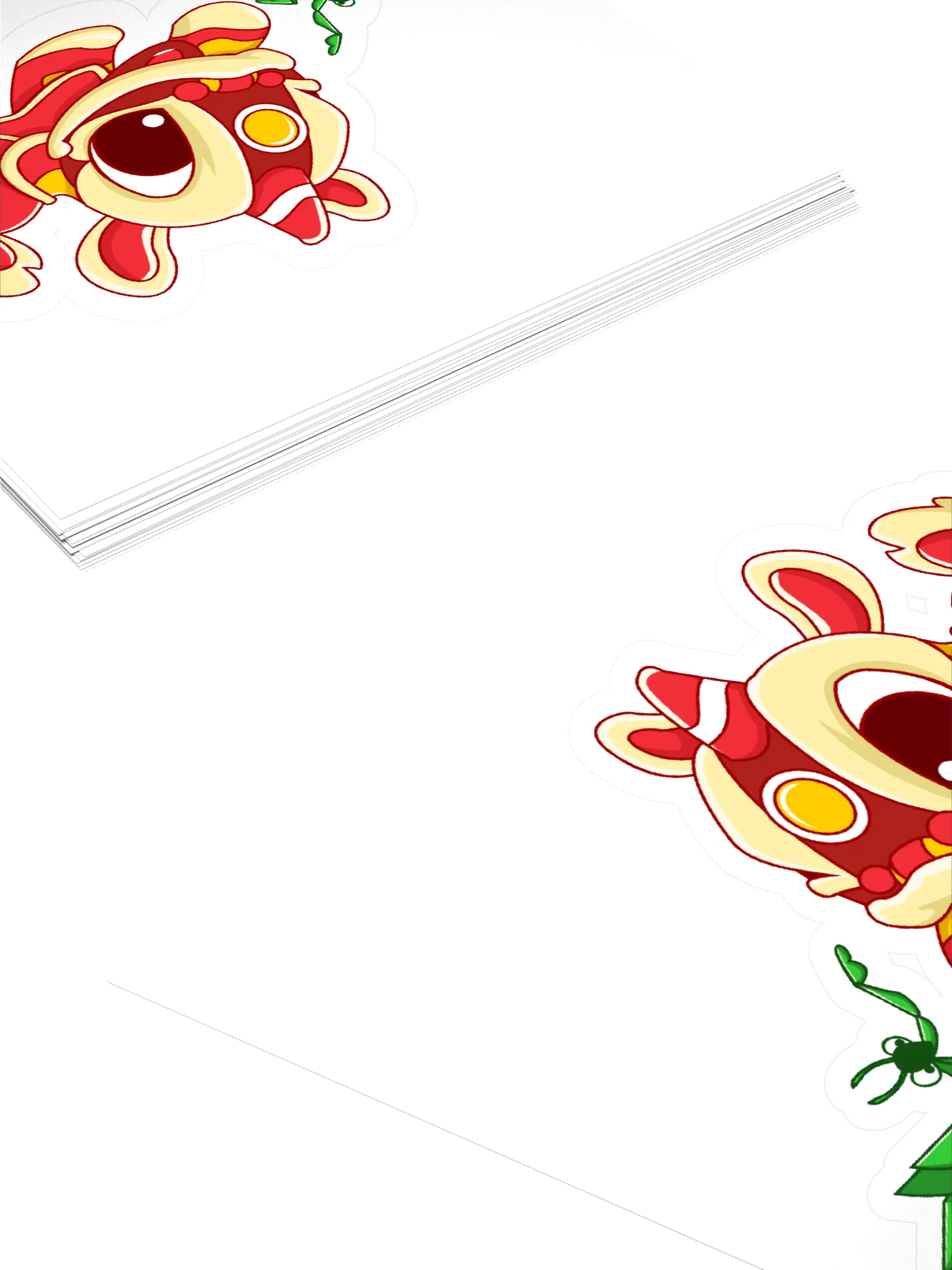 Mantis Meets Lion Kiss Cut Stickers product image (4)