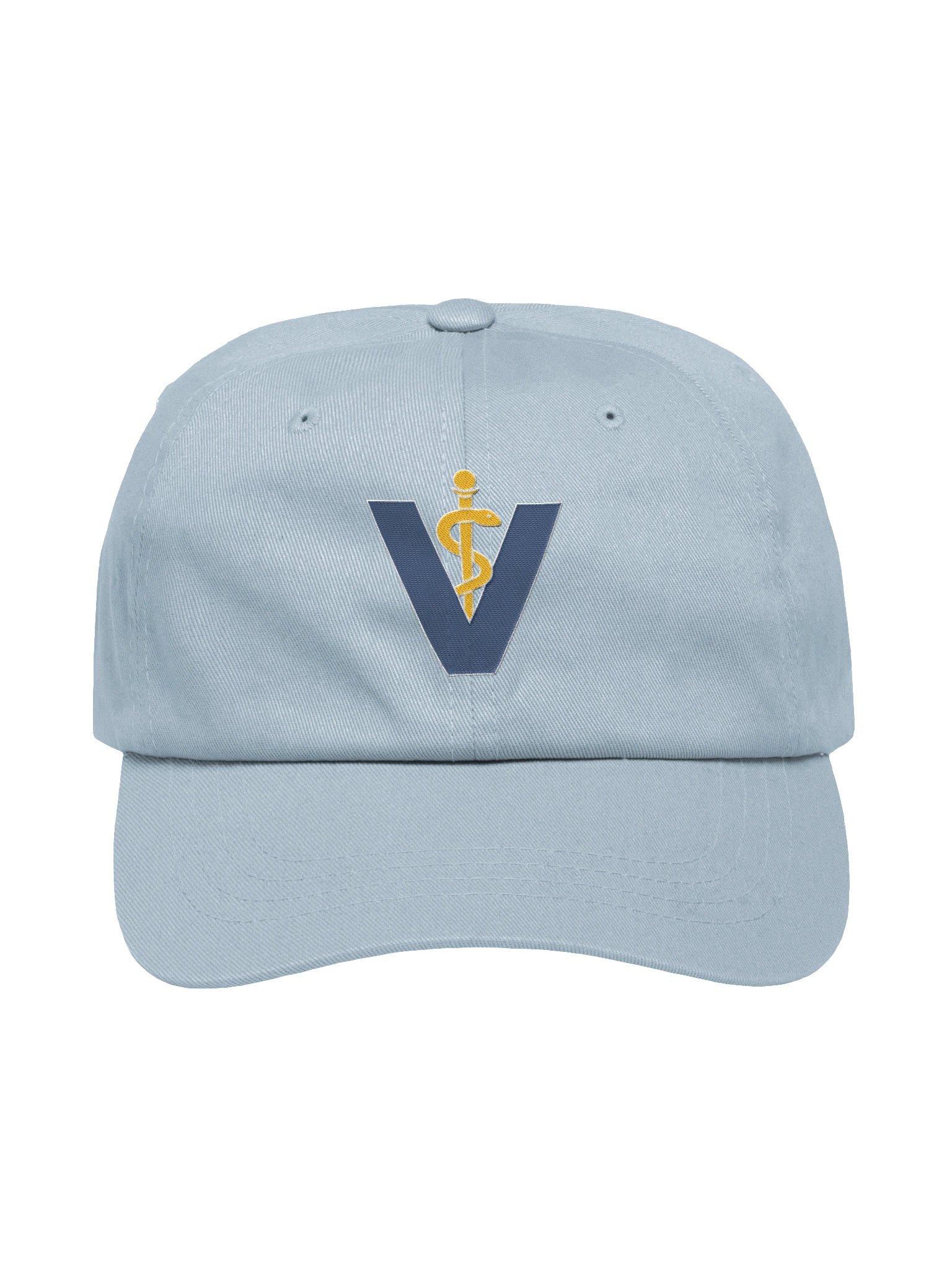 Veterinary Caduceus Light Blue Baseball hat product image (1)
