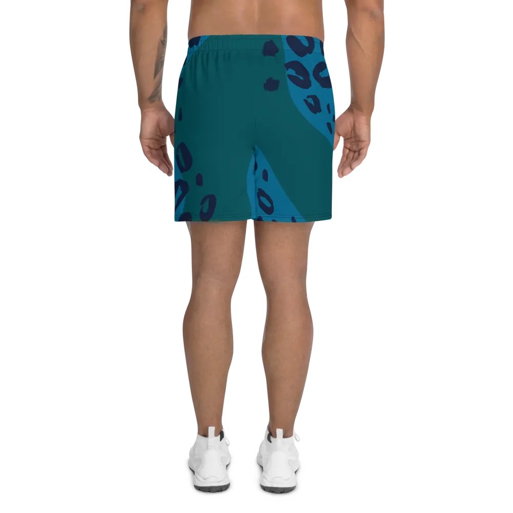 Flowing Blue Leopard Athletic Shorts product image (4)