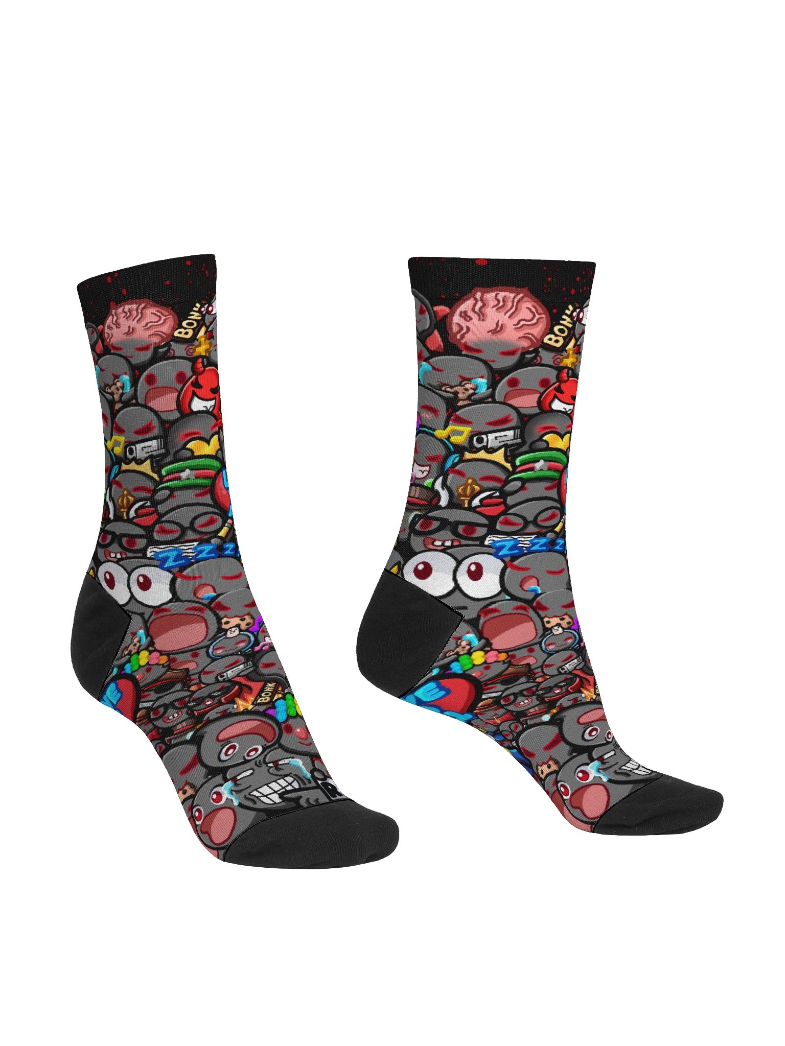 Emote-tional Support Crew Socks product image (2)
