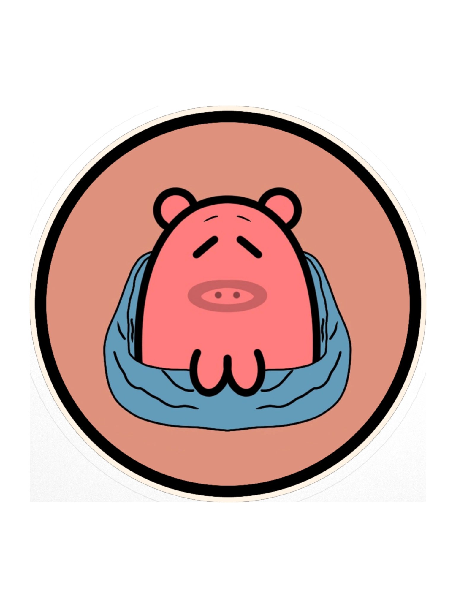Blanket Pig Sticker product image (4)