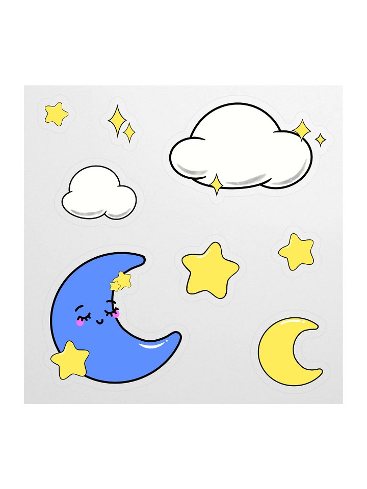 CLOUDS N STARS STICKER SHEET product image (1)