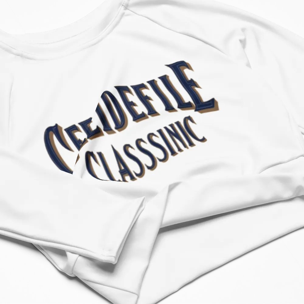 Chic 3D Typography Crop Top product image (4)