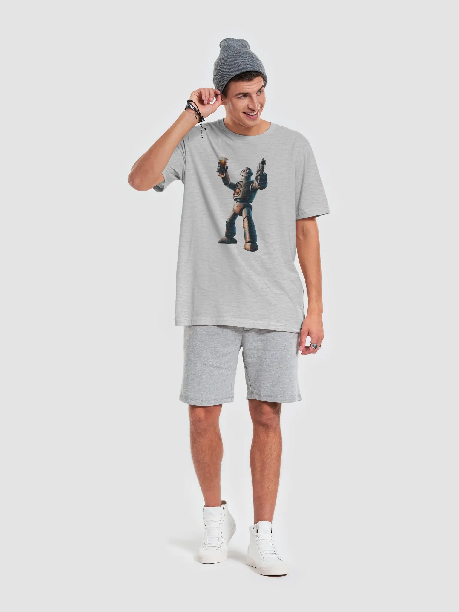 Armed robot drinking beer #1 product image (2)