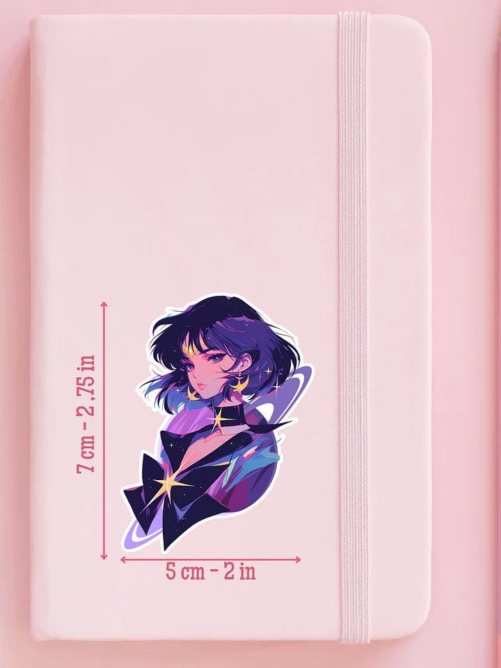 Sailor Saturn 80's anime style sticker product image (2)