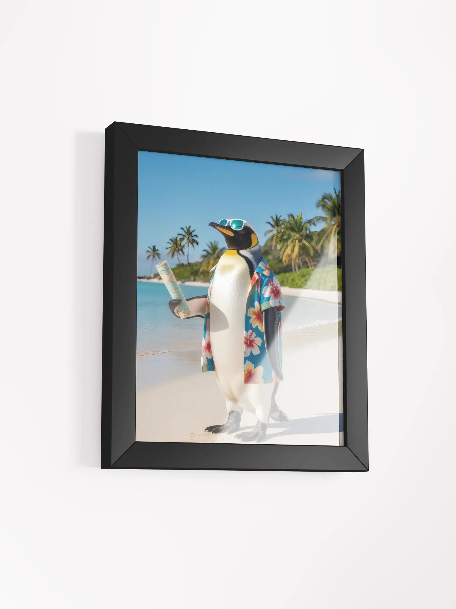 Penguin Tourist on Vacation, Framed Poster product image (3)