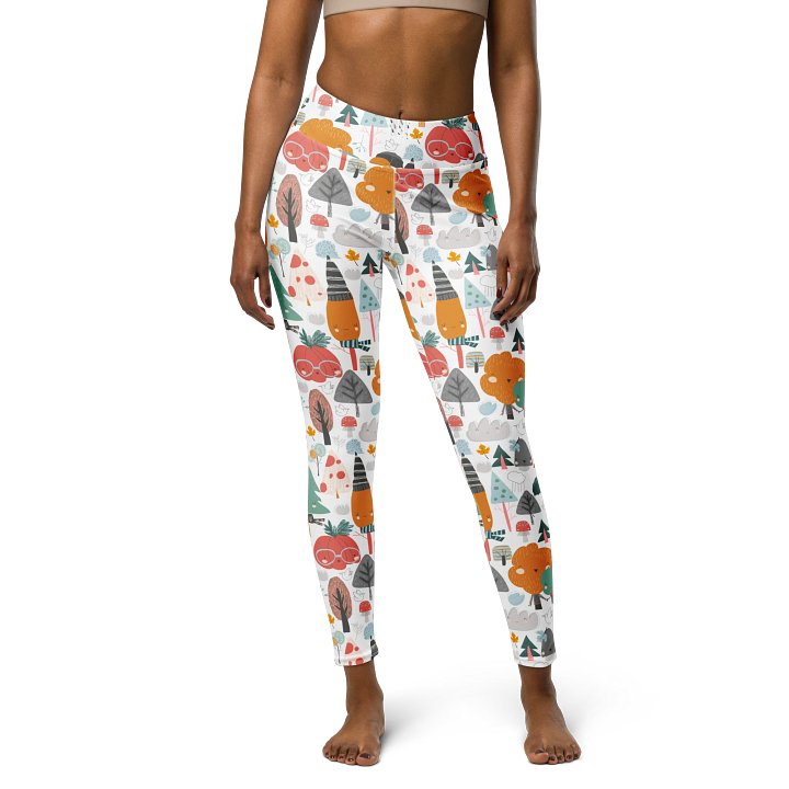 Whimsical Forest Scene High-Waist Leggings product image (1)