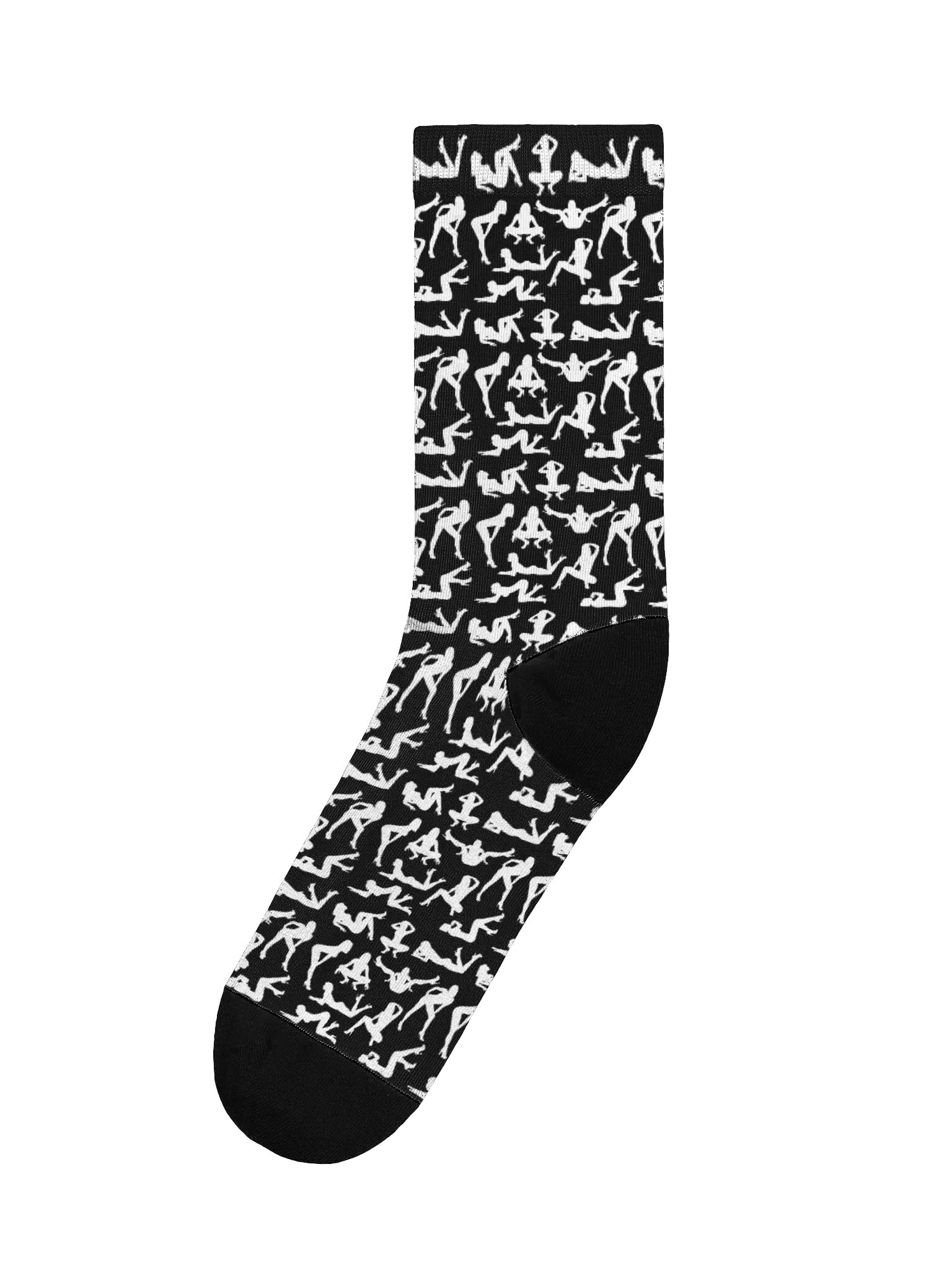 Eco-Chic Floral Fusion | Premium Sustainable Crew Socks product image (1)