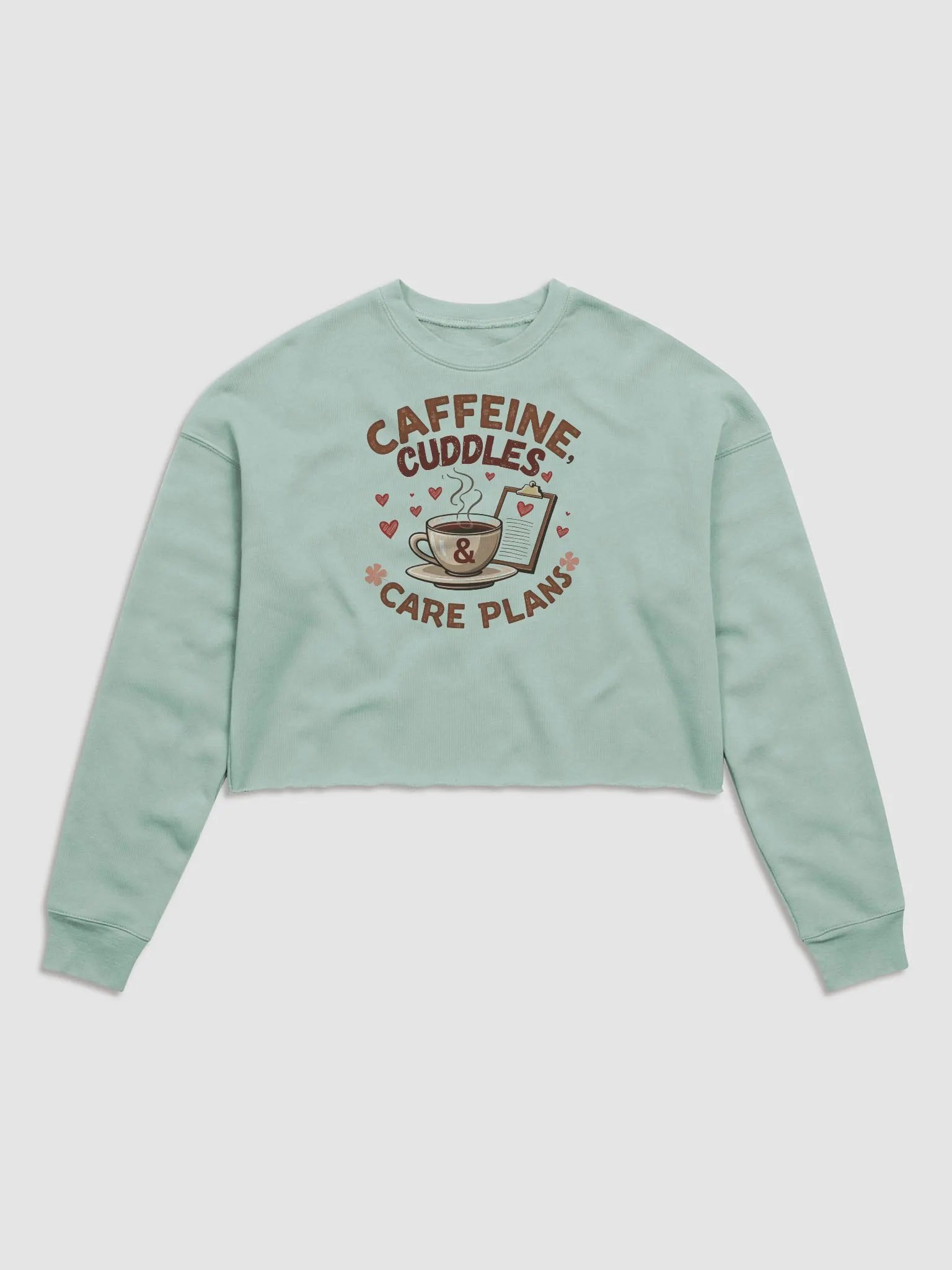 Caffeine & Cuddles Cozy Crop Sweatshirt product image (2)