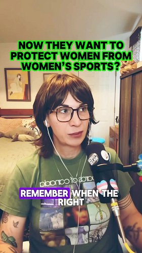 Note how the conversation keeps expanding.

First it was trans athletes. Now they’re talking about reshaping the entire purpo...