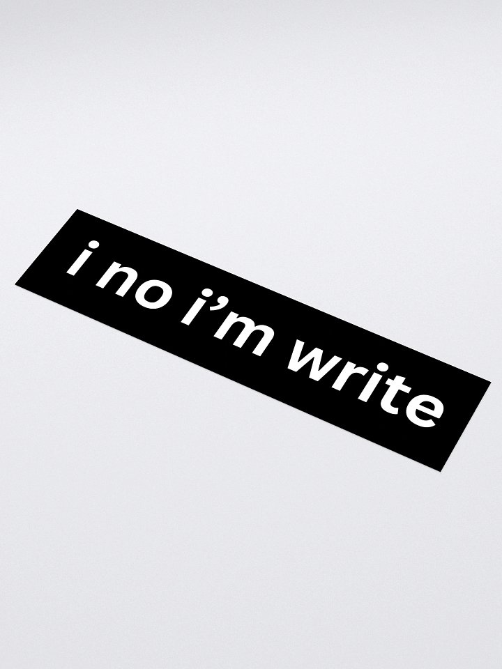 i no i'm write sticker product image (1)